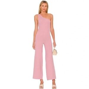 [NWT] Free People Beach Lilac Wine One-Shoulder Ribbed Jumpsuit